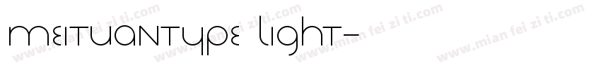 MEITUANTYPE LIGHT字体转换